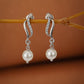 925 Sterling Silver Rhodium Plated Solid Heart Stud Earring For Women - Wahe Jewels - Swadesiicart