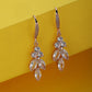 Rose Gold-Polished Cz Studded Contemporary Drop Earrings - Wahe Jewels - Swadesiicart