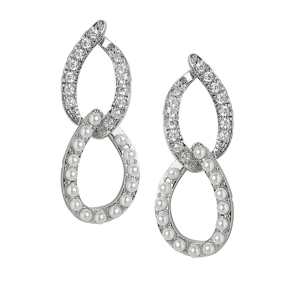 Gold-Polished With Cz Textured Heart Stud Earring - Wahe Jewels - Swadesiicart