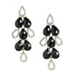 Women'S Brass Black Gold-Polished Handcrafted Contemporary Drop Earrings - Wahe Jewels - Swadesiicart