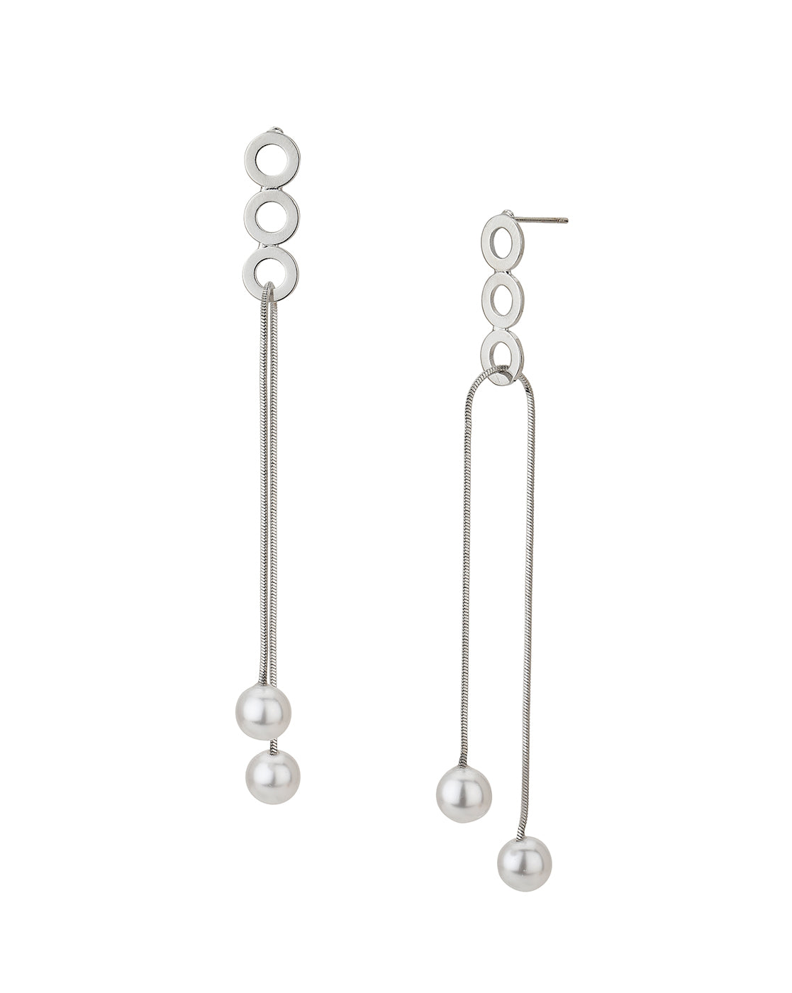 Gold-Polished With Cz Dangling Bar Drop Earring - Wahe Jewels - Swadesiicart