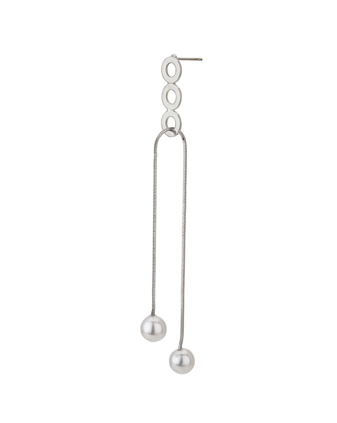 Gold-Polished With Cz Dangling Bar Drop Earring - Wahe Jewels - Swadesiicart