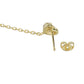 Women'S Brass Gold-Polished Heart Shaped Studs Earrings - Wahe Jewels - Swadesiicart