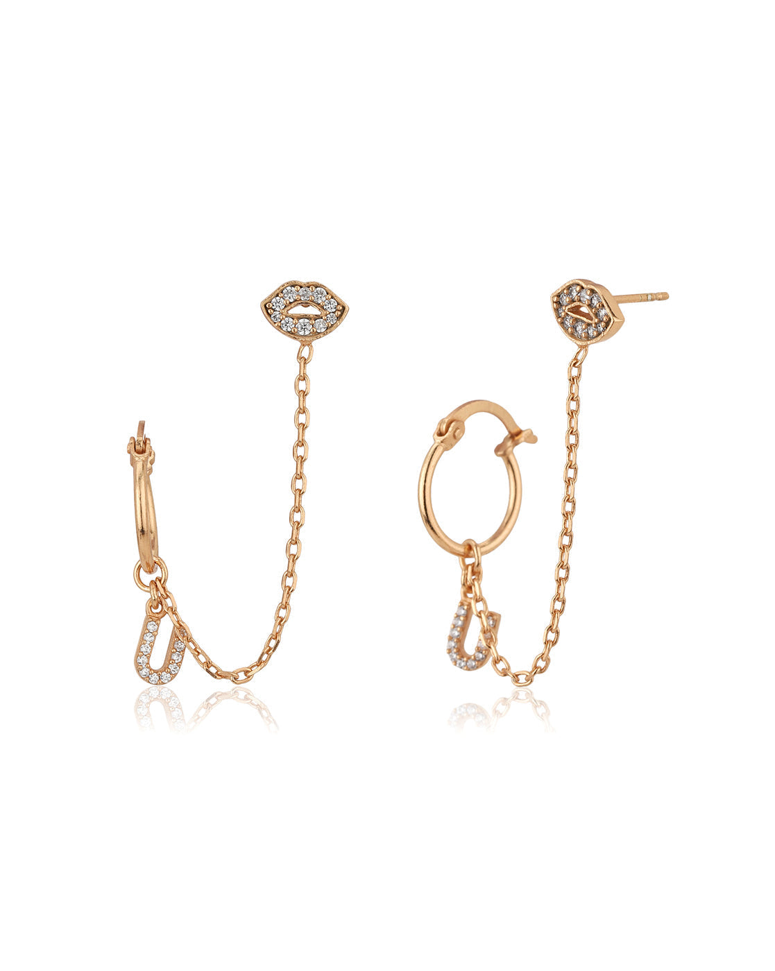 Gold-Polished With Enamel Square Drop Earring For Women - Wahe Jewels - Swadesiicart