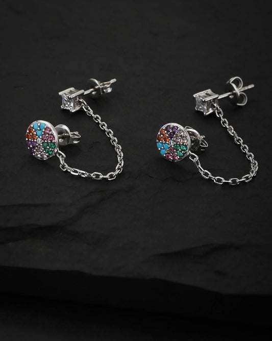 Set Of 6 Cz Contemporary Stud Earring For Women - Wahe Jewels - Swadesiicart