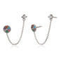 Set Of 6 Cz Contemporary Stud Earring For Women - Wahe Jewels - Swadesiicart