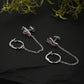 Red & Pink Floral Drop Earrings - Wahe Jewels - Swadesiicart