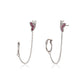 Red & Pink Floral Drop Earrings - Wahe Jewels - Swadesiicart