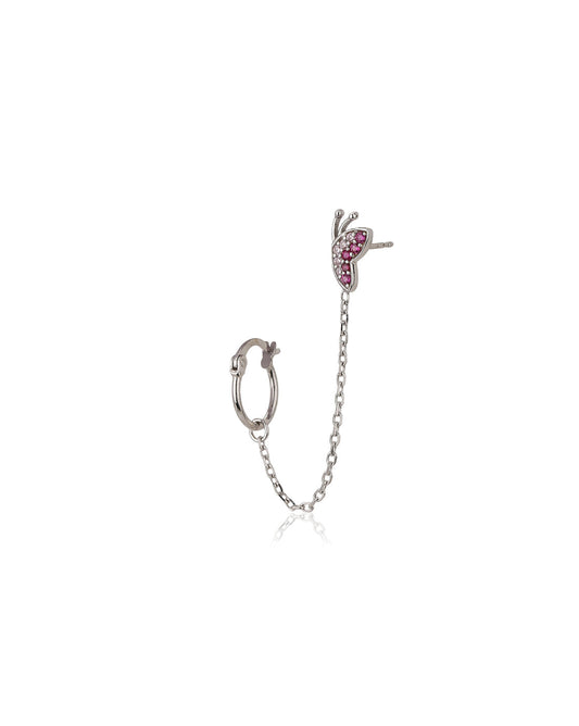 Red & Pink Floral Drop Earrings - Wahe Jewels - Swadesiicart