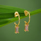 Gold-Polished Contemporary Stud Earring - Wahe Jewels - Swadesiicart