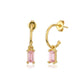 Gold-Polished Contemporary Stud Earring - Wahe Jewels - Swadesiicart