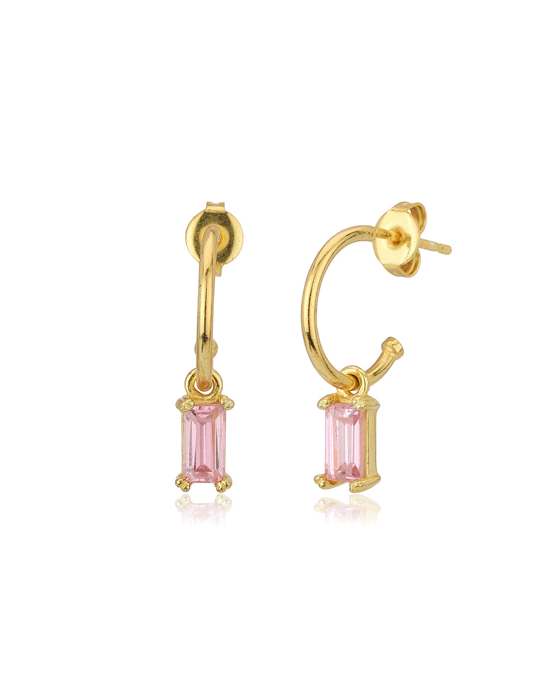 Gold-Polished Contemporary Stud Earring - Wahe Jewels - Swadesiicart
