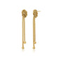 Gold-Polished With Cz Floral Drop Earring For Women - Wahe Jewels - Swadesiicart