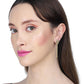 Gold-Polished With Cz Floral Drop Earring For Women - Wahe Jewels - Swadesiicart