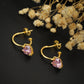 Gold-Polished With Cz Infinity Stud Earring - Wahe Jewels - Swadesiicart
