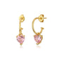 Gold-Polished With Cz Infinity Stud Earring - Wahe Jewels - Swadesiicart