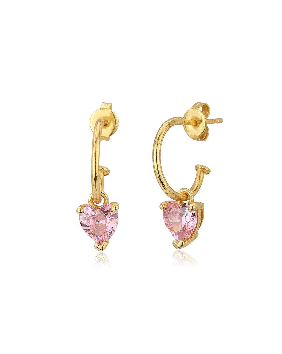 Gold-Polished With Cz Infinity Stud Earring - Wahe Jewels - Swadesiicart