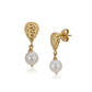 Premium Jewellery - Silver Toned Cz Studded Rhodium - Plated Teardrop Shaped Handcrafted Studs Earrings - Wahe Jewels - Swadesiicart