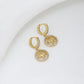 Gold-Polished With Cz Oval Drop Earring For Women - Wahe Jewels - Swadesiicart