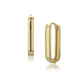 Women'S Gold Western Brass Na Fish Hook Ear Wire Gold-Polished Single Oval Drop Earrings - Wahe Jewels - Swadesiicart