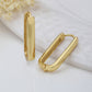 Women'S Gold Western Brass Na Fish Hook Ear Wire Gold-Polished Single Oval Drop Earrings - Wahe Jewels - Swadesiicart