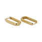 Women'S Gold Western Brass Na Fish Hook Ear Wire Gold-Polished Single Oval Drop Earrings - Wahe Jewels - Swadesiicart