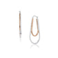 Women'S Silver Western Brass Na Fish Hook Ear Wire Rhodium - Plated Single Oval Hoop Earrings - Wahe Jewels - Swadesiicart