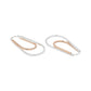 Women'S Silver Western Brass Na Fish Hook Ear Wire Rhodium - Plated Single Oval Hoop Earrings - Wahe Jewels - Swadesiicart