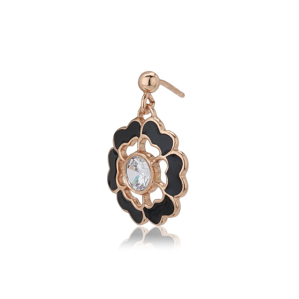 925 Sterling Silver Gold-Polished Cz With Star Stud Earring For Women - Wahe Jewels - Swadesiicart