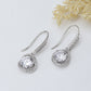 Women'S Silver Western Brass Cubic Zirconia Fish Hook Ear Wire Rhodium - Plated Single Contemporary Drop Earrings - Wahe Jewels - Swadesiicart