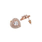 Gold-Polished With Cz Floral Stud Earring For Women - Wahe Jewels - Swadesiicart