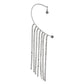 Women'S Silver Western Brass Cubic Zirconia Na Rhodium - Plated Single Rhodium Plated Cz Studded Ear Cuff Earring - Wahe Jewels - Swadesiicart