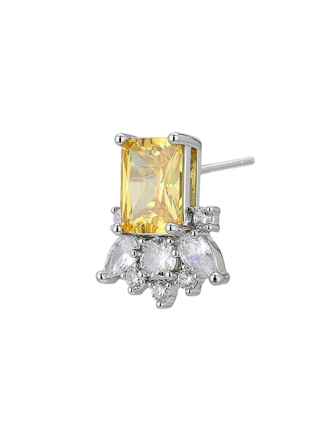 Gold-Polished Floral Stud Earring For Women - Wahe Jewels - Swadesiicart
