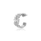 Premium Gold-Polished With Pearl Half Hoop Earring For Women - Wahe Jewels - Swadesiicart