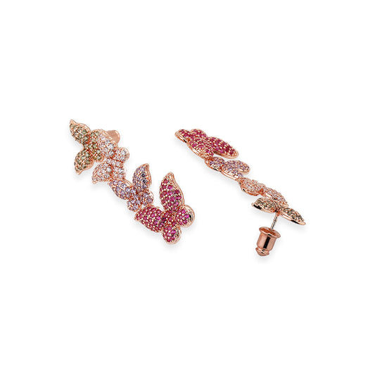 Gold-Polished Cz Drop Earring For Women - Wahe Jewels - Swadesiicart