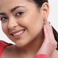 Gold-Polished With Crystal Floral Drop Earring For Women - Wahe Jewels - Swadesiicart
