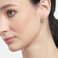 Rhodium Plated Hoop Earring - Wahe Jewels - Swadesiicart