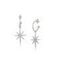 Rose Gold-Polished Heart Cz Hoop Earring For Women - Wahe Jewels - Swadesiicart