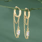 Set Of 3 Gold-Polished With Cz Stud Earring For Girls - Wahe Jewels - Swadesiicart