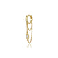 Set Of 3 Gold-Polished With Cz Stud Earring For Girls - Wahe Jewels - Swadesiicart