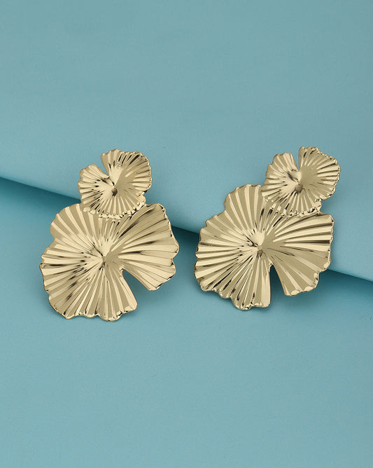 Gold-Polished Double Bar Hoop Earring - Wahe Jewels - Swadesiicart