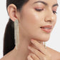 Gold-Polished With Cz Half Hoop Earring - Wahe Jewels - Swadesiicart