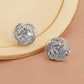 Rose Gold-Polished Cz Circular Stud Earring For Women - Wahe Jewels - Swadesiicart