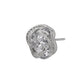 Rose Gold-Polished Cz Circular Stud Earring For Women - Wahe Jewels - Swadesiicart