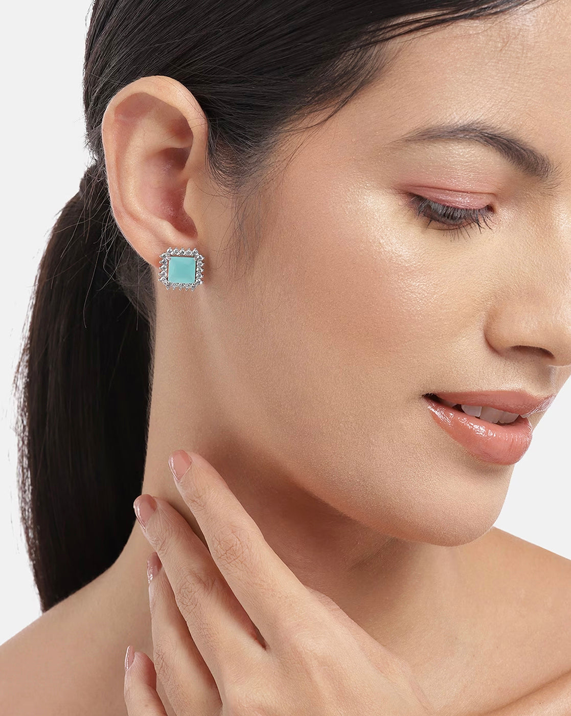Gold-Polished Teardrop Dangling Earring - Wahe Jewels - Swadesiicart