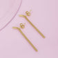 Set Of 2 Gold-Polished Contemporary Hoop Earring - Wahe Jewels - Swadesiicart