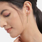 Set Of 2 Gold-Polished Contemporary Hoop Earring - Wahe Jewels - Swadesiicart