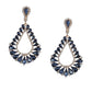Gold-Polished Fancy Oval Drop Earring For Women - Wahe Jewels - Swadesiicart