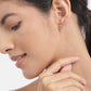 925 Sterling Silver Rose Gold-Polished Cz Infinity Drop Earring For Women - Wahe Jewels - Swadesiicart