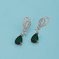 Gold-Polished & Pearl Cz Teardrop Fancy Stud Earring For Women - Wahe Jewels - Swadesiicart